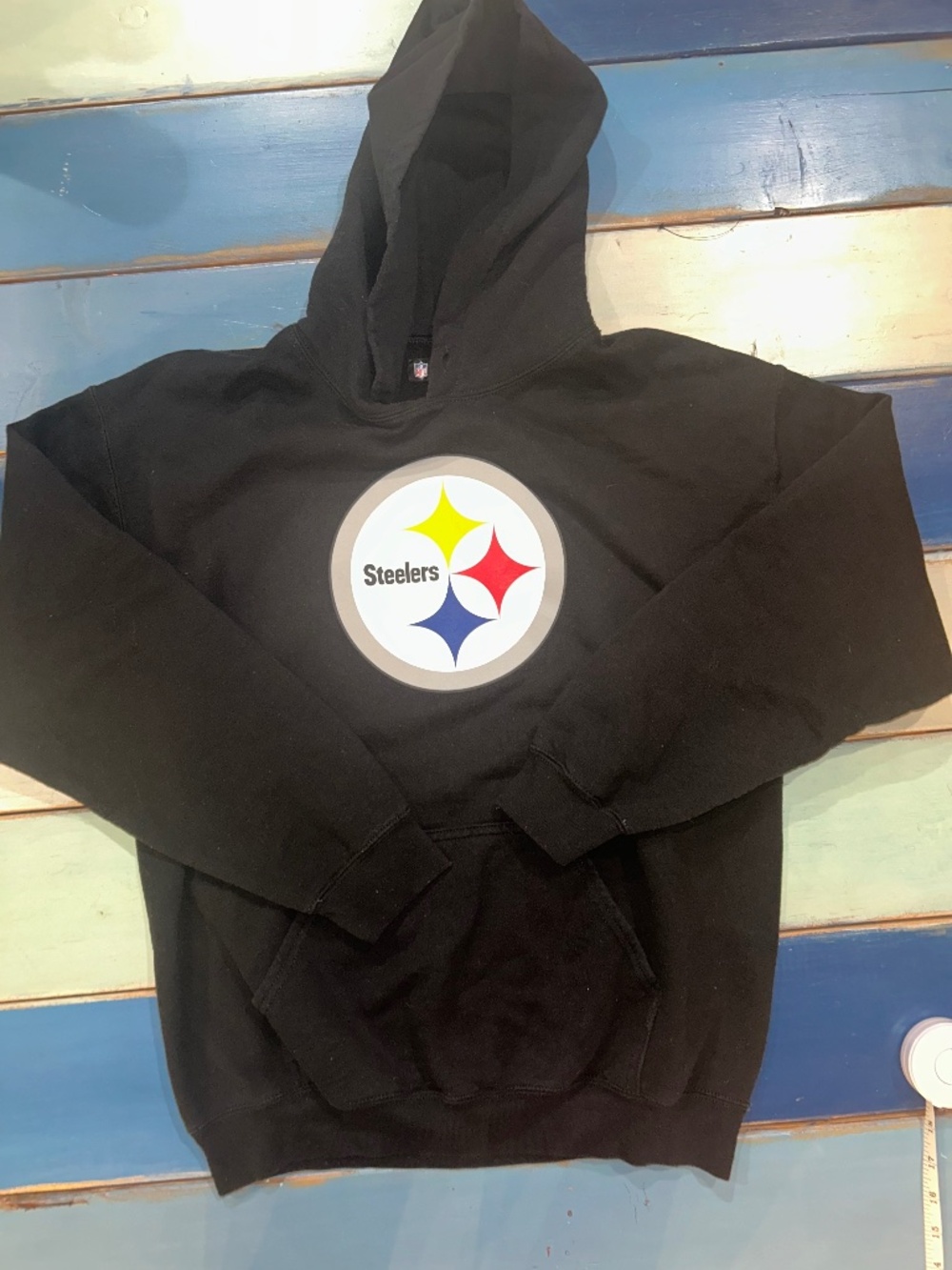 Pittsburgh Steelers NFL Team Apparel Youth Medium Black Hoodie